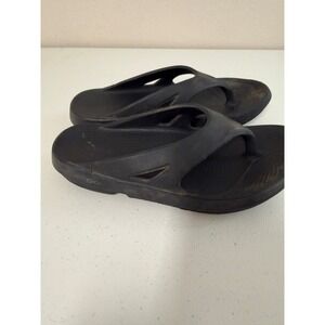 OOFOS Original Recovery Sandals Mens 13 Black Flip Flops Orthopedic Comfort